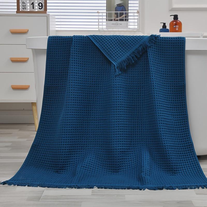 1pc of pure Cotton oversized bath towel, soft multi color tassel beach towel, shawl waffle weave, adult  honeycomb bath towel, blanket nap mat