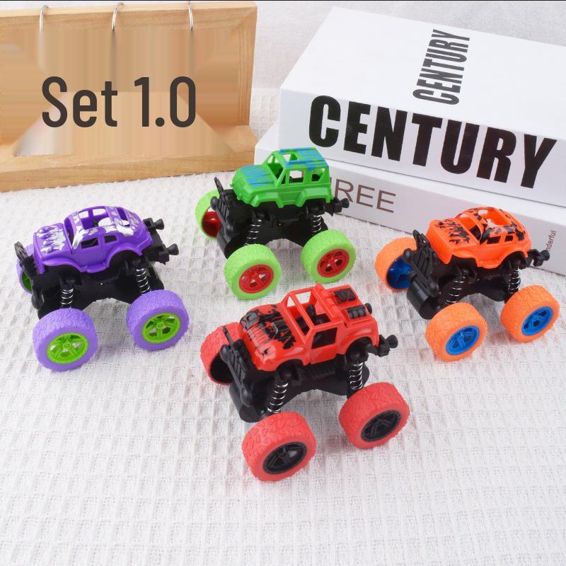 Children's Inertial Stunt Dinosaur Excavator & Dump Truck Toy Set