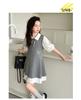Girl's Super Beautiful Dress, College Style Shirt Dress, 2026 New Summer Short Sleeved Korean Version, Big Children's Trend
