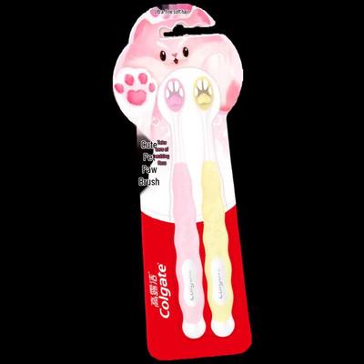 Kids' Soft Bristle Pet Paw Toothbrush (2-Pack)