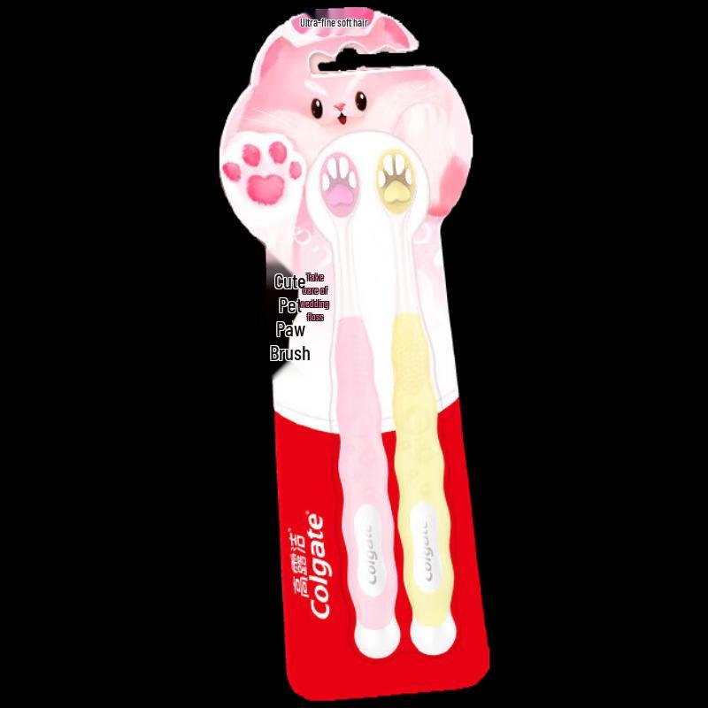 Colgate Kids' Soft Bristle Pet Paw Toothbrush (2-Pack)