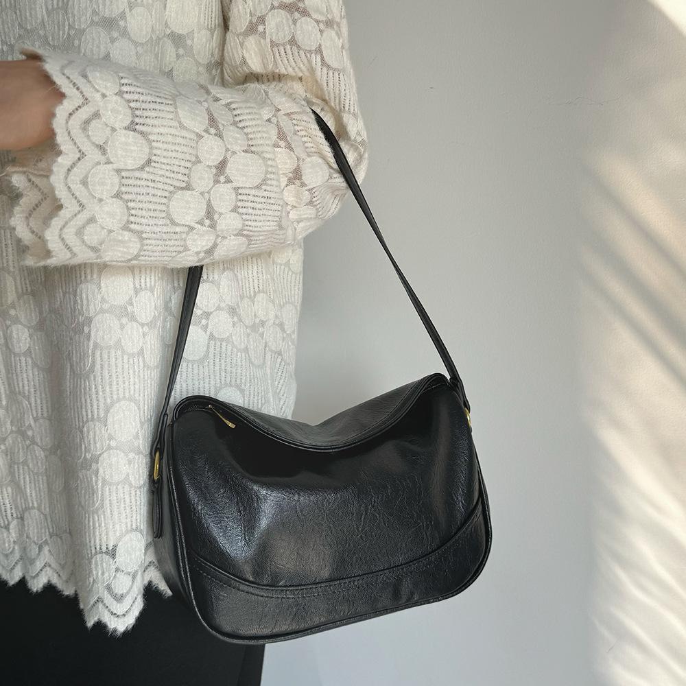 Fashiable Women's Handbag Retro Single Shoulder Armpit Bag Diagal Cross Dumpling Bag 2026 New Pu Leather Small Wallet