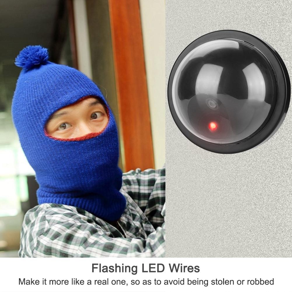 MR 02Y Dummy Fake Dome Surveillance Security Camera Simulated Decoy Camera with 1pc LED Light