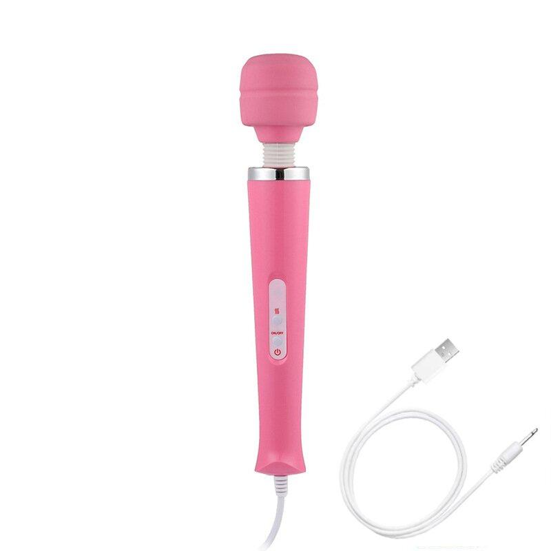 Mocny Masażer 10 Prędkości Potężny Duży Wibrator Ręczny Bezprzewodowy Magiczna Różdżka Wibrator Wibratory na Klitoris Seksualna Zabawka dla Kobiet 18+
