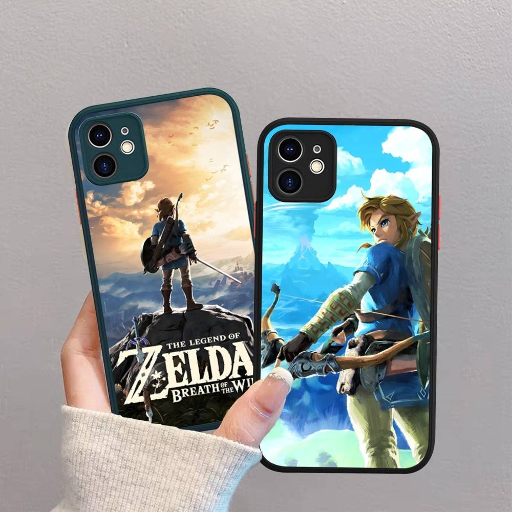 Hot Game The Legend Of Zeldas Silicone Matte Phone Case For Iphone 13 14 15 16 Pro Max 11 12 X Xs Max Soft Cover
