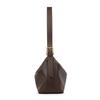 YUYULA Leather Crossbody Bag, Cowhide Handbag, Large Capacity, Coffee Color