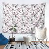 Cute Stethoscope Nurse Doctor EKG Pattern Tapestry Decor Art Aesthetic Tapestries for Living Room Home Wall Cloth Wall Hanging