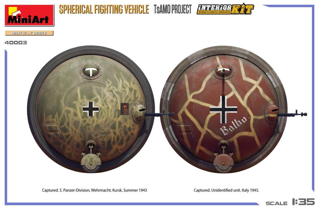 Miniart Scale Plastic Model Kit TsAMO Project Ballistic Missile with Full Interior 1/35 MA40003 (Military Vehicle)