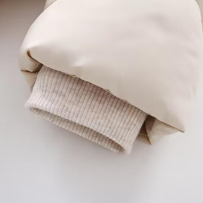 Winter Childrens Thickened Bodysuit Baby Clothes Warm Hooded Fleece Jumpsuit