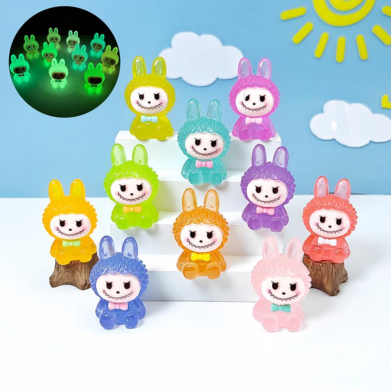 1Pcs Luminous Kawaii  Kids Glow Toy Diy Resin Accessories Cream Gel Material Decoration