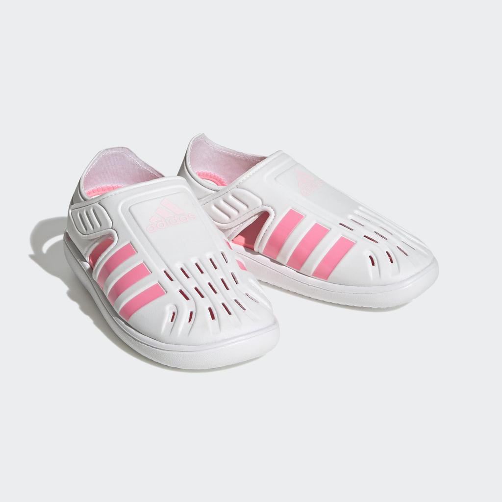 Adidas Junior Summer Water Sandals for Boys and Sizes Footwear Pink Cm Closed-Toe Girls, 17-22cm, LWS08, White/Beam Pink/Clear (H06320), 20.0