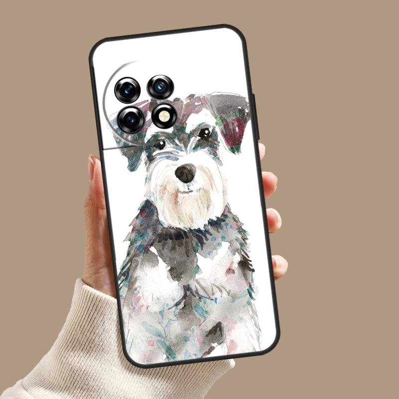 Hübsche Hunde Schnauzer Hülle Für OnePlus Nord 5 CE 3 4 Lite N20 N30 OnePlus 15 13 12 11 8 9 10 Pro 10T 13T 13R Abdeckung