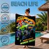 Mon-ster Truck Abenteuer Strandtuch, Super Weiche Mikrofaser, Perfektes Geschenk für Sie/Ihn, Geburtstag, für Pool, Strand, Reisen, Dekoration Strandparty