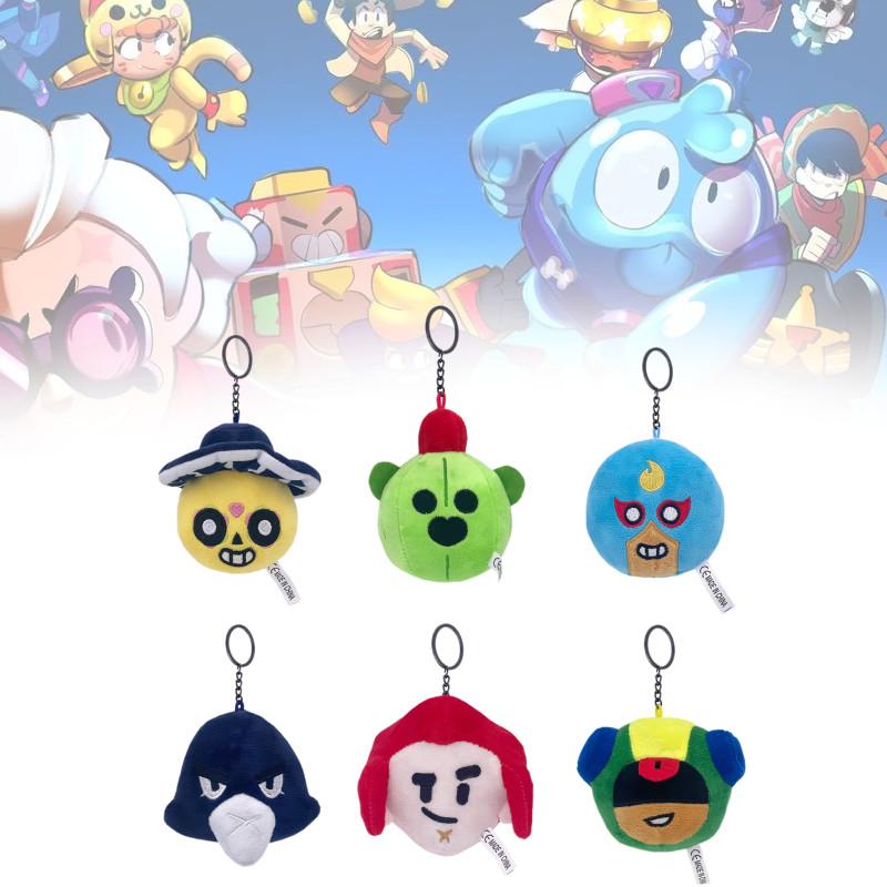 Adorable Spike Plush Keychain Toy From Brawl Stars With Soft Short Plush Fabric