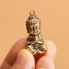 Mini Sakyamuni Buddha Pendant Miniature Mini Buddha Figurine Retro Brass Buddha Ornaments  Bonsai