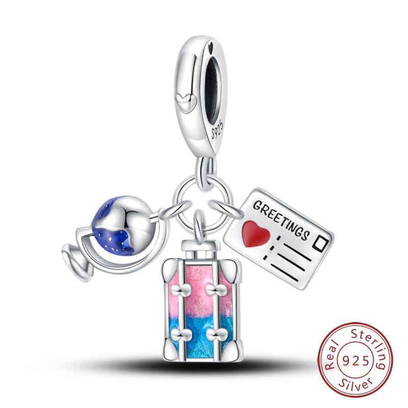 100% Copper Butterfly Fairy Dream Ocean Shell Pearl Mermaid Sea Turtle Sunflower Charms Beads Fit Qikaola Bracelets