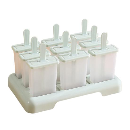 Yousheng 9Pcs Ice Pop Mold, Reusable Popsicle Maker for Homemade Ice Cream, BPA-free Freezer Tray for Juice And Yogurt