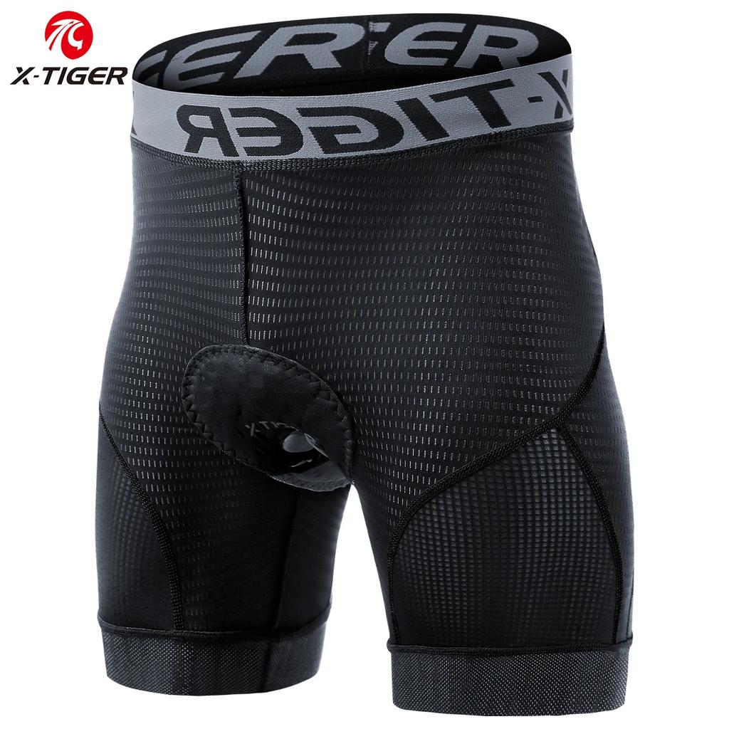 X-TIGER Cycling Underwear 5D Gel Pad Breathable Non-Slip Men Bike Shorts Shockproof Bicycle Underpant MTB Road Bike Riding Short