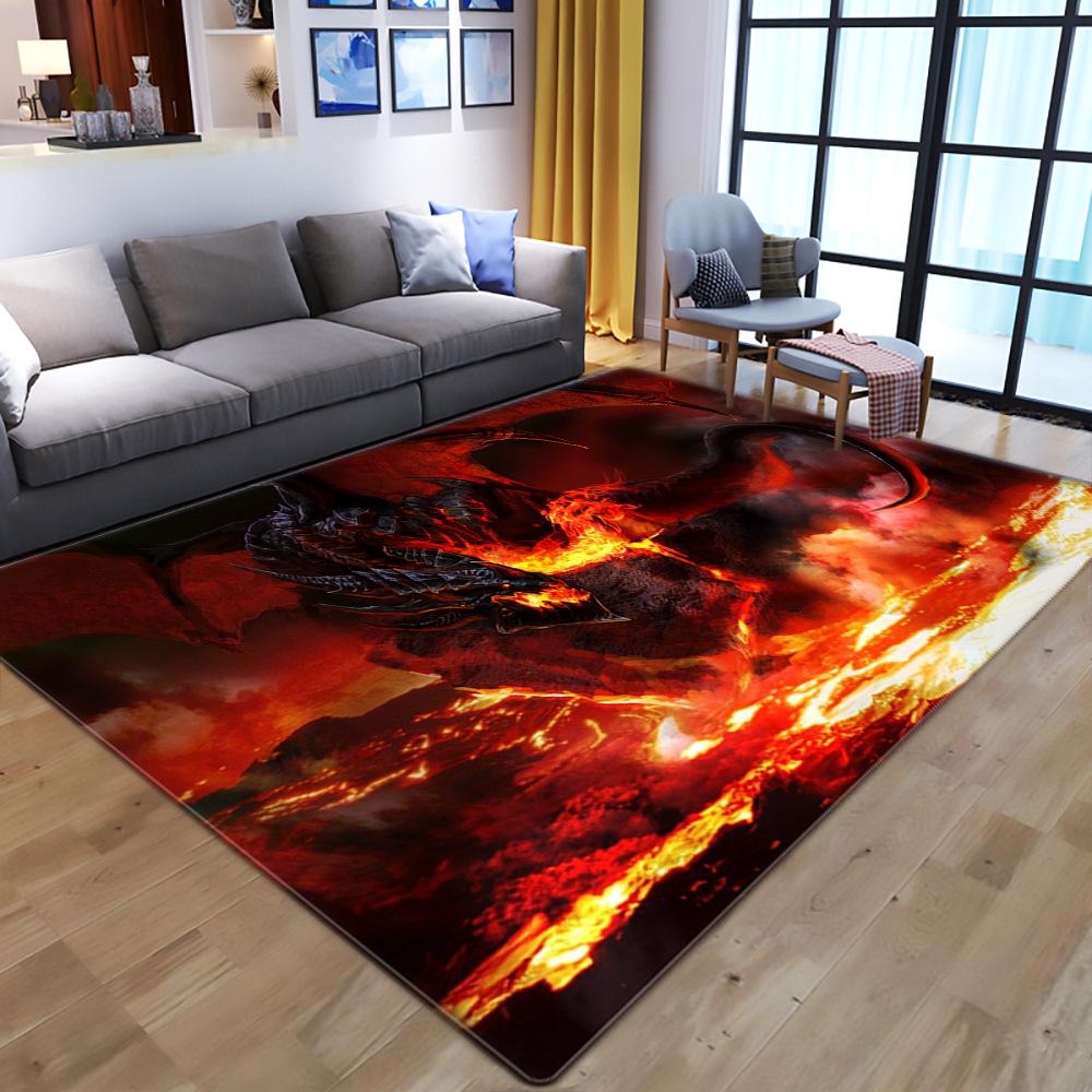 Living Room 3D Printed Carpet Floor Mat Bedroom Carpet Children'S Non-Slip Crawling Carpet Floor Mat