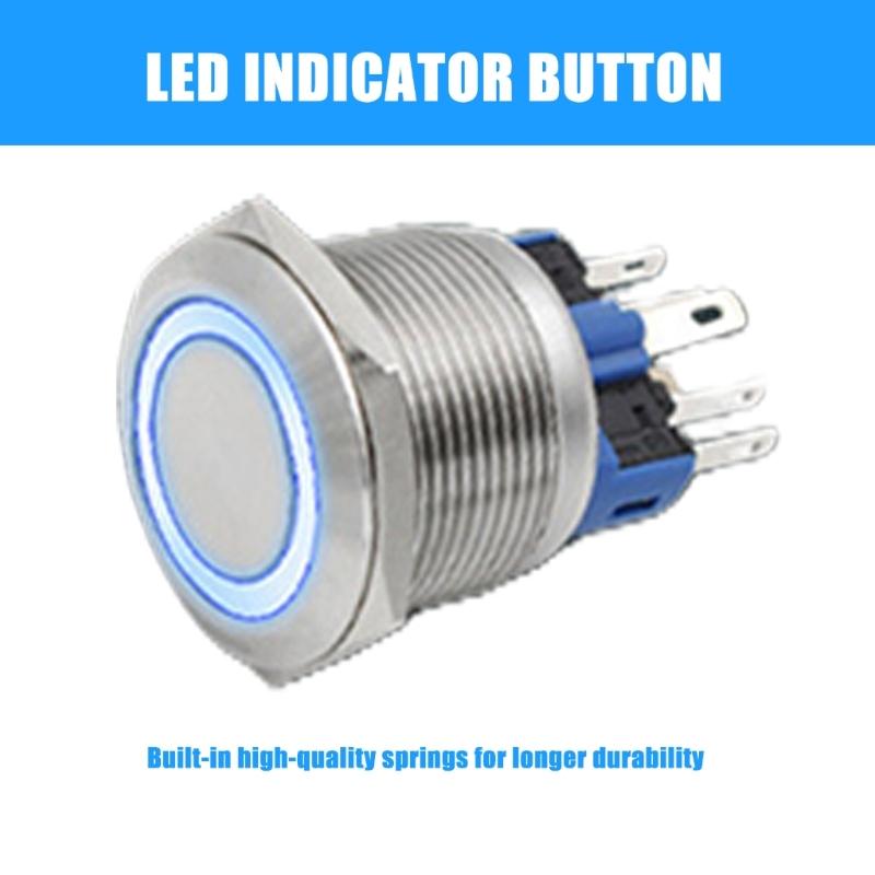 Waterproofed Stainless Steel Round Doorbells Exit Push Button For Outdoor Use In Garden Garages And High Moisture Areas
