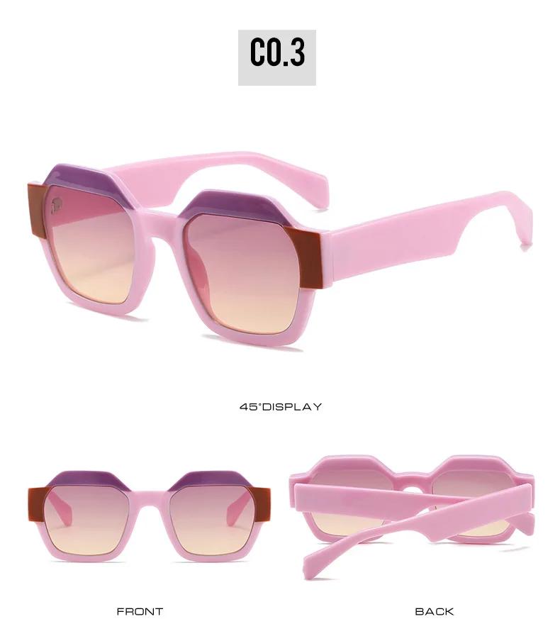 New Vintage Big Square Sunglasses Women Men Fashion Retro Thick Edge Frame Luxury Male Sun Glasses Shades Uv400 Eyeglasses