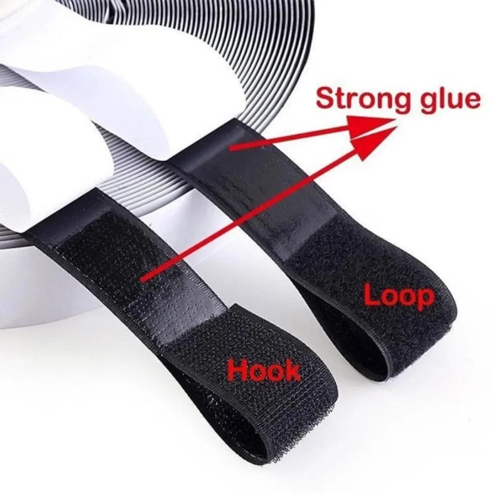 Strong Self-adhesive Hook and Loop Tape Nylon Adhesive Tape for Car Foot Mats Door Curtains and Screens