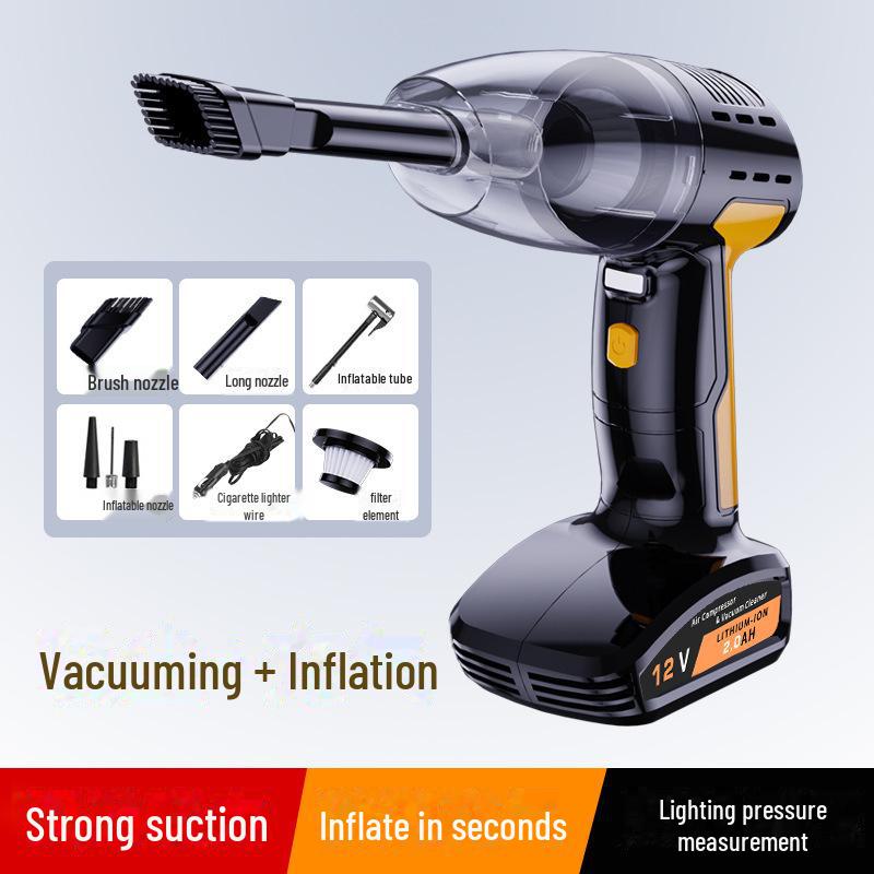 

Беспроводной портативный автомобильный пылесос и воздушный насос 4 в 1