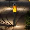 Flickering Solar Lights Outdoor Set Of 4 Decorative Flickering Solar Lights Weatherproof Landscape Lighting Front Porch Decor