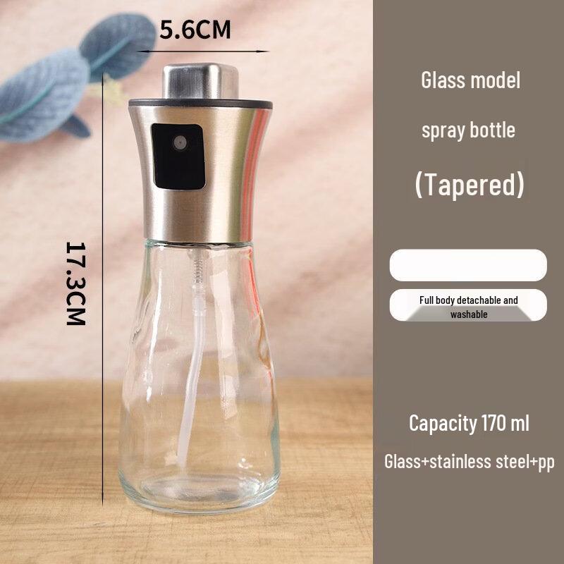 ZISIZ 170ml Glass Oil Mister for Cooking & BBQ (4-Pack)