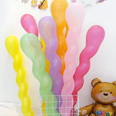 25/50PCS Colorful Spiral Latex Balloon DIY Festicval Atmosphere Creating Props Decorative Twisted Long Balloons Party Favors ZYF