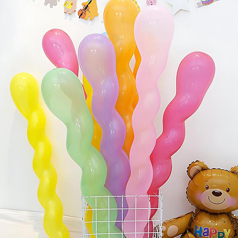 25/50PCS Colorful Spiral Latex Balloon DIY Festicval Atmosphere Creating Props Decorative Twisted Long Balloons Party Favors ZYF