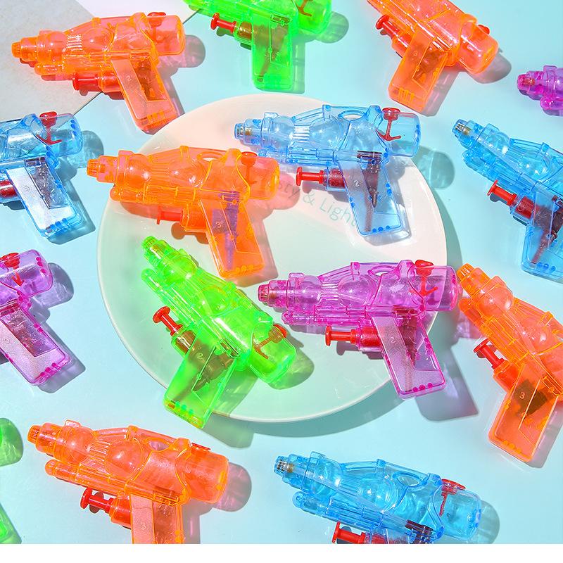 Water Gun Squirt Toys Mini Candy Color Portable Kids Transparent Small Water Rifle Summer Children's Gifts Toys Easy Operation