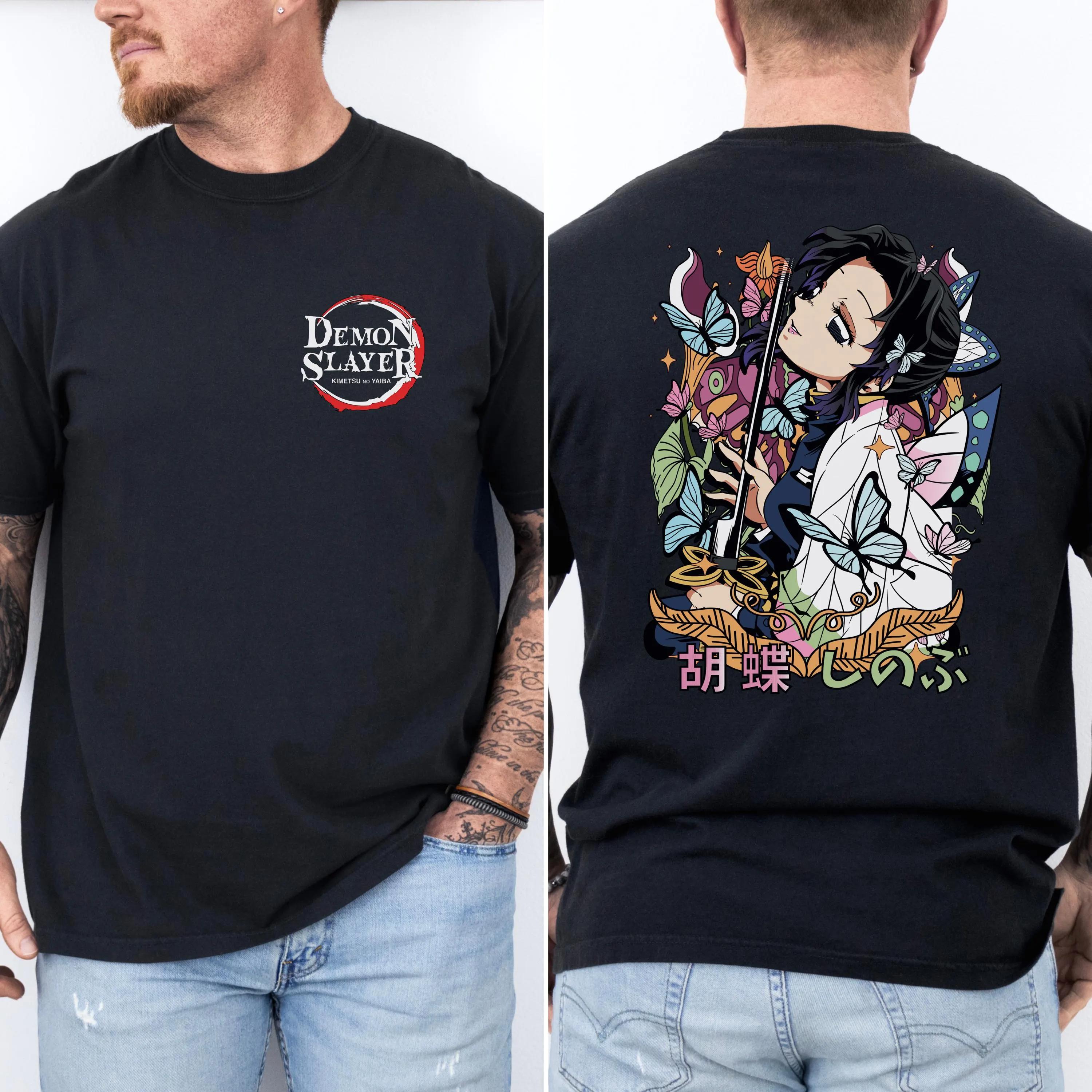 Butterfly Ren Demon Slayer T-shirt Insect Column Comic Demon Slayer Anime T-shirt Comic Clothing of Demon Slayer S