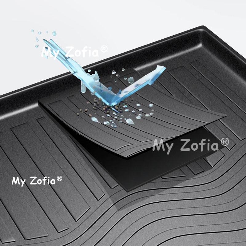 All Weather Full Coverage TPE Car Trunk Mat Odorless Flexible Rear Cargo Liner for Daily Use Accessories For Zeekr X 2026 2027
