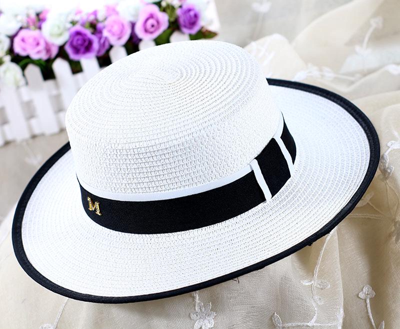 Elegancki japoński kapelusz słomkowy fedora na lato dla kobiet na wakacje na świeżym powietrzu i plażę