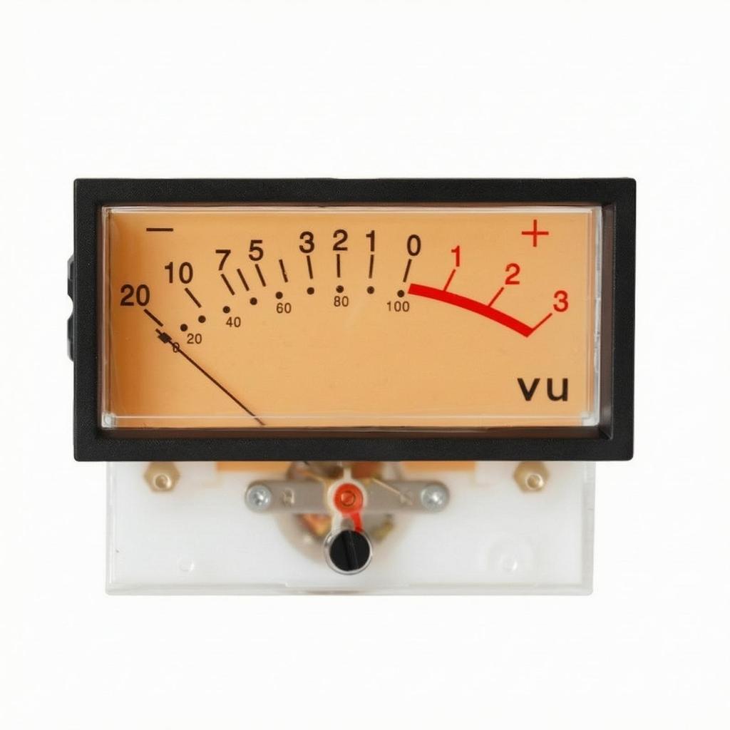 VU Meter Panel with Backlight Rectangular for Amplifiers, Audiophiles