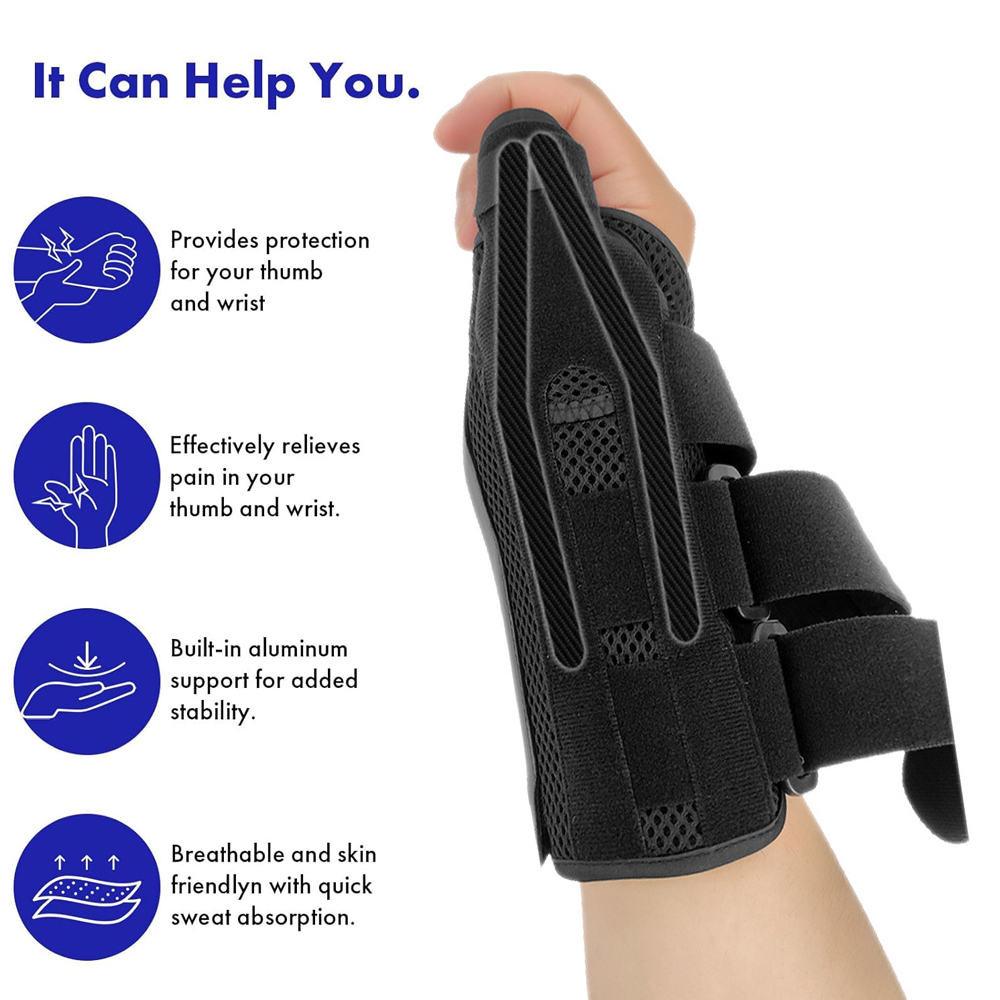 1Pcs Wrist Brace with Thumb Spica Splint Wrist Support Thumb Spica Thumb Support for Arthritis, Sprains, Carpal Tunnel Pain