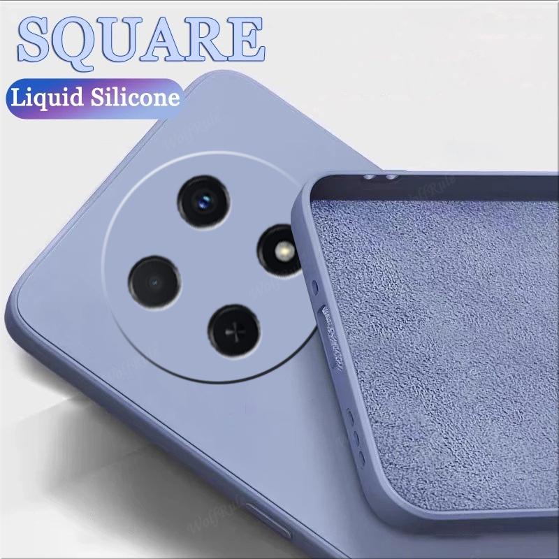 Für Huawei Nova 12i Hülle Abdeckung Huawei Nova 12i Capa Handy Rückseite Bumper Stoßfest TPU Flüssigsilikon Weiche Fundas Huawei Nova 12i