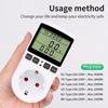 AC Energy Meter Digital Wattmeter Power Meter Electric Consumption Voltage Current Kwh Socket Analyzer Overload Protection
