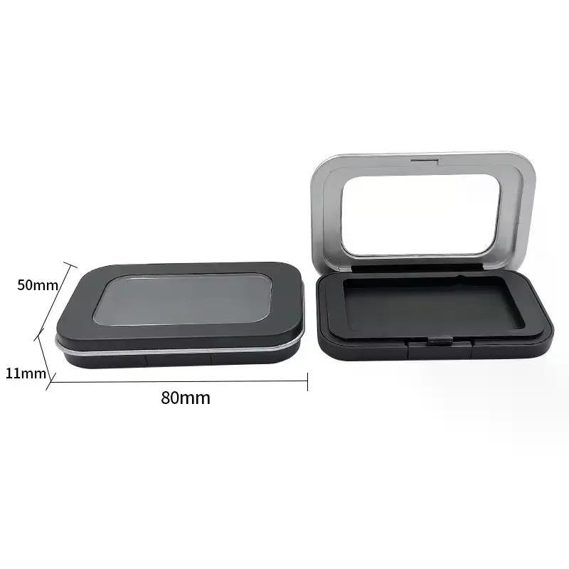 1/2pcs Magnetic Sewing Needles Holder Black Rectangle Sewing Needle Storage Case Buttons Pins Storage Box for Sewing Tool