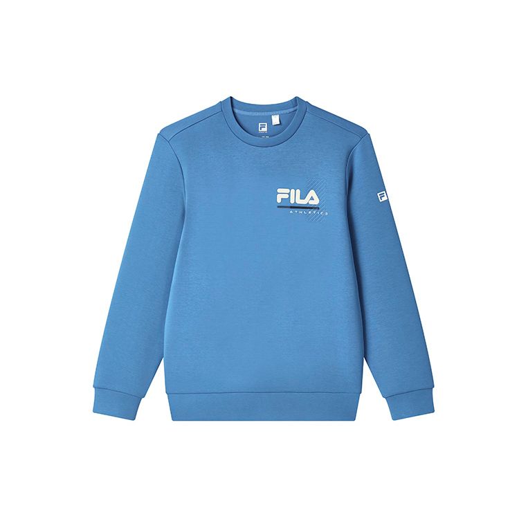 

FILA Fitness Series Letter Logo Printed Round Neck Sports Sweatshirt Men sweatshirt Flash-Butterfly-Blue A11M311205FDB XXXL