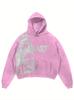 Y2K street hoodie casual sweater letter print jacket trend guard