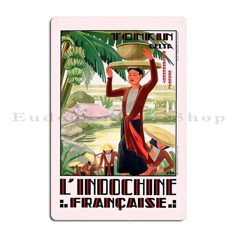 Visit Vietnam Tourist Travel For Vintage Poster Canvas Stickers Saigon Metal Vintage Home Bar Customize Bar Tin Sign Poster
