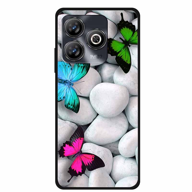 

For ZTE Blade A75 4G Case Z2359 Fashion Painted Soft TPU Silicone for ZTE Blade A75 4G Black Back Cover For Z2359 4G Phone Cover ZTE Blade A75 4G