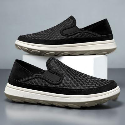 Fashion New Men's Breathable Sports Sneakers Cloth Shoes Spring Casual Slip-On Lightweight Comfortable Non-Slip Walking Shoes for Men