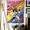 Power Rangers Moonlit Adventure Tapestry Fashion Print Background Cloth Homestay Soft Decoration Tapestry Atmospheric Background Cloth