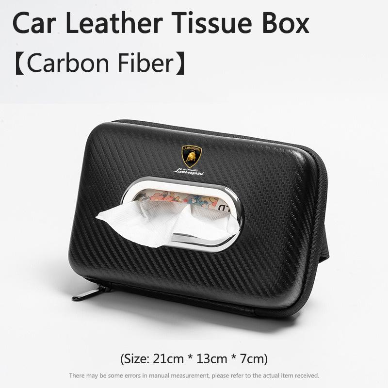 Car 3D stereoscopic tissue box seat backrest Sun visor tissue box For Lamborghini Urus Huracan Aventador Premium Keyring TT1