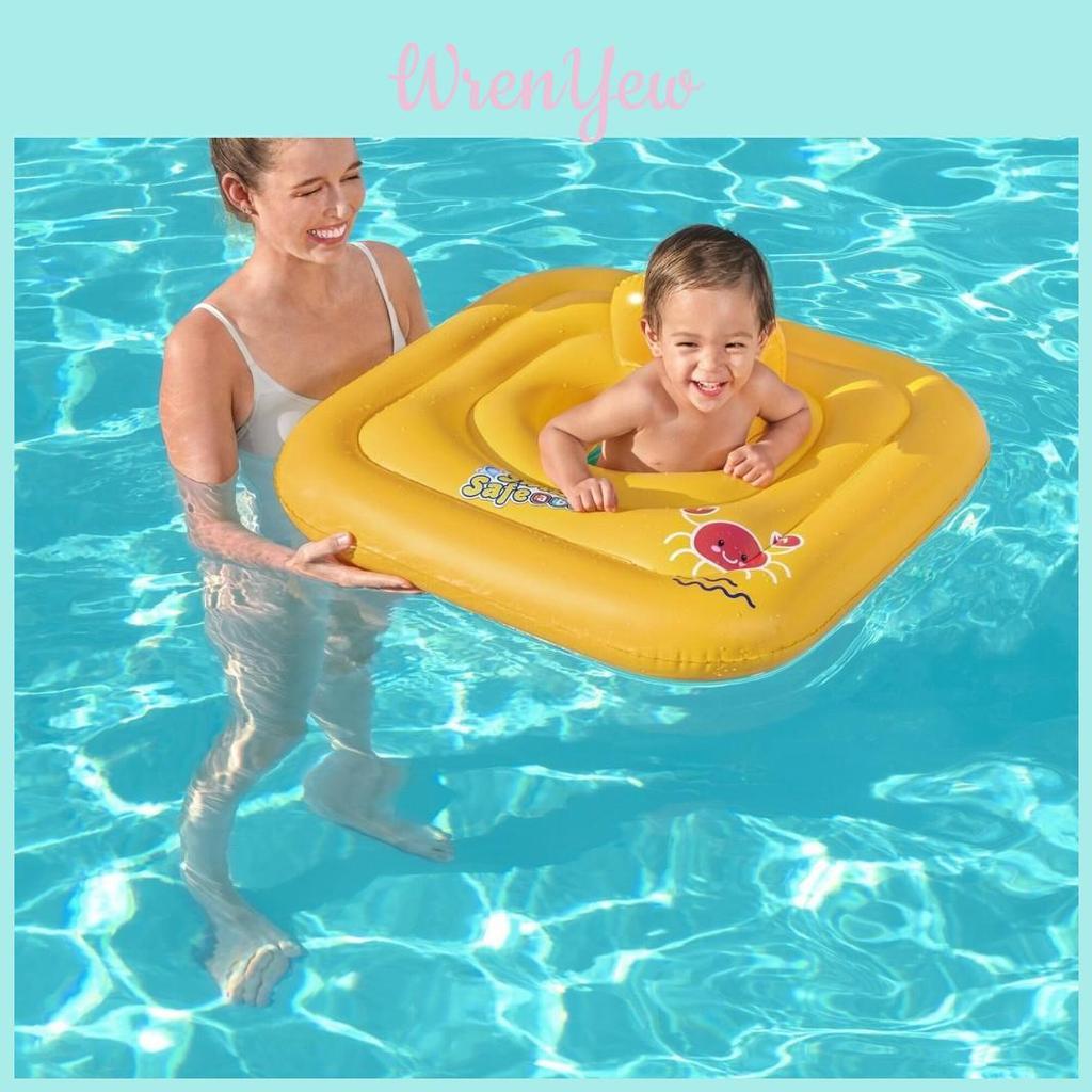 Bestway Baby Pool Seat Inflatable With Bright Yellow Design For Swimming Fun For Kids