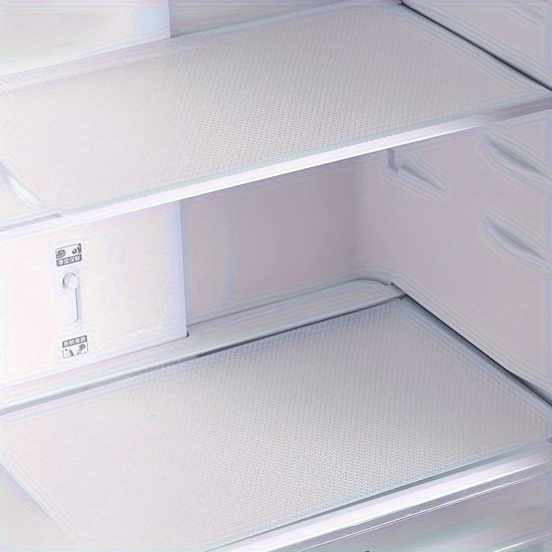 Set de 4 tapis en silicone pour réfrigérateur Imperméable Résistant à l'huile Tapis sans contact alimentaire Convient pour les étagères les tiroirs les armoires Facile à nettoyer