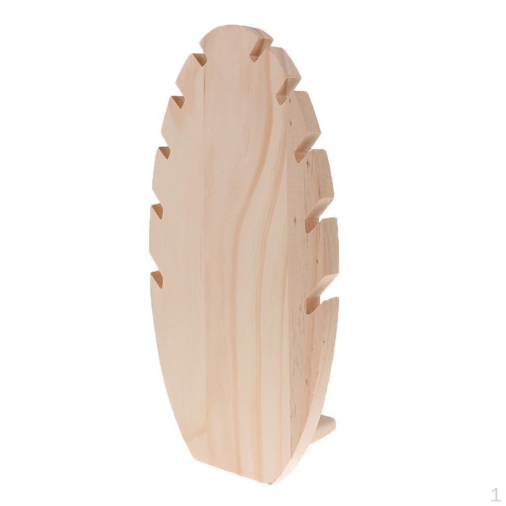 

Shape Jewelry Box Flame Figure Wooden Stand for 33x18x10.5cm